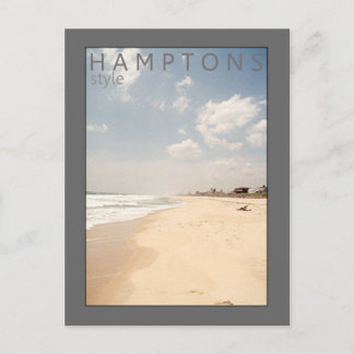 Hamptons Style Beach Postcard Postkarte