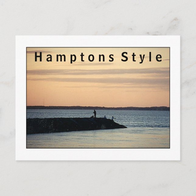 Hamptons Style Postcard Postkarte (Vorderseite)