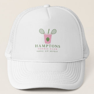 Hamptons Tennis -Trucker-Mütze Truckerkappe