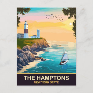 Hamptons Travel Postkarte