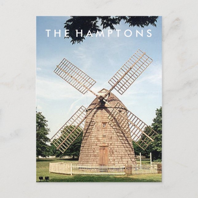 Hamptons Windmill POSTCARD Postkarte (Vorderseite)