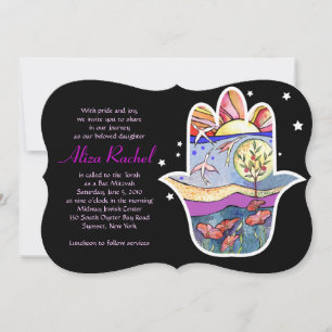 HAMSA BEAUTY Bat Mitzvah Einladung
