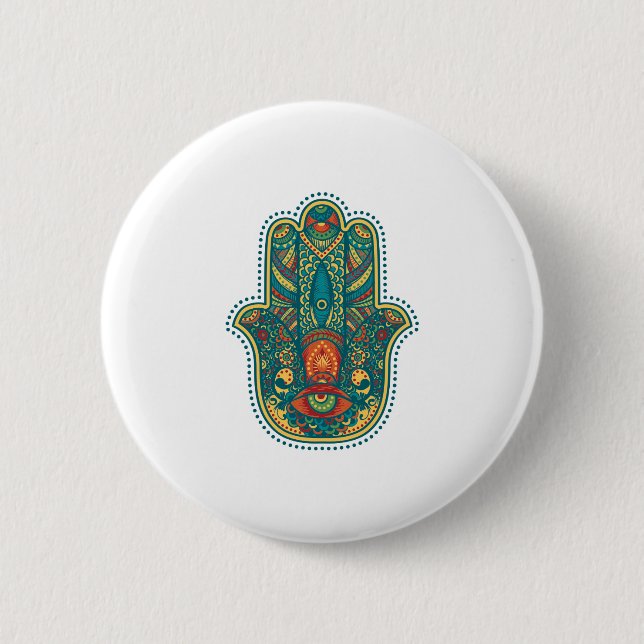 Hamsa Button (Vorderseite)