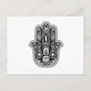 Hamsa Die Hand der Göttin Postkarte