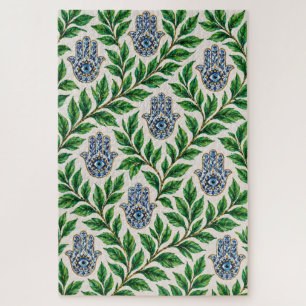 Hamsa Eye Botanisch Puzzle