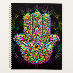 Hamsa Fatma Hand Psychedelic Art Planer