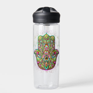 Hamsa Fatma Hand Psychedelic Art Trinkflasche