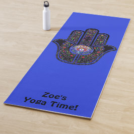 Hamsa für gute Schwingungen Ihr Name Yoga Mat Yogamatte