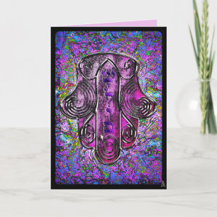 Hamsa Fusion (leere Grußkarte) Dankeskarte