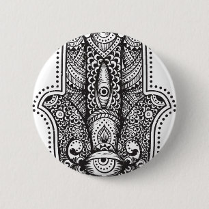Hamsa Hand der Fatima Orientalisches Islamisches S Button