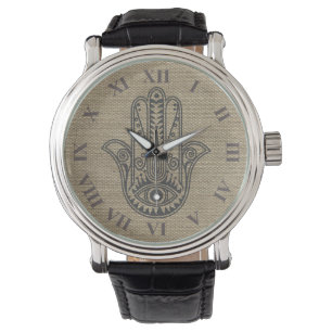 HAMSA Hand des Fatima-Symbolamuletts Armbanduhr