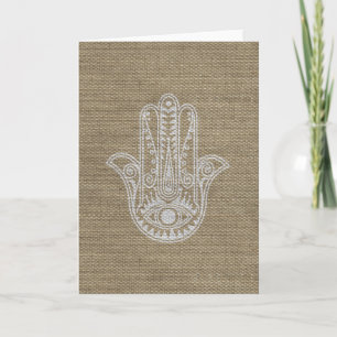 HAMSA Hand des Fatima-Symbolamuletts Karte