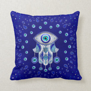 Hamsa Hand-Evil Eye Amulet Kissen