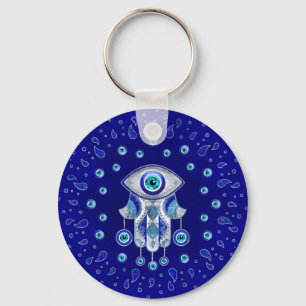 Hamsa Hand-Evil Eye Amulet Schlüsselanhänger