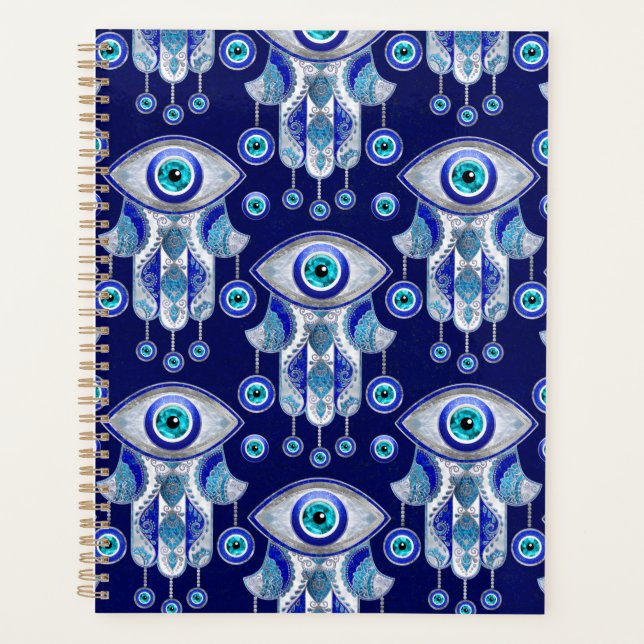 Hamsa Hand-Evil Eye Pattern Planer (Vorderseite)