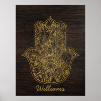 HAMSA Hand Fatima Symbol Amulet Design