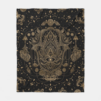 Hamsa Hand-Hand-Hand-Fatima-Ornament Fleecedecke