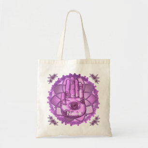 Hamsa Hand Pink Lotus Tasche