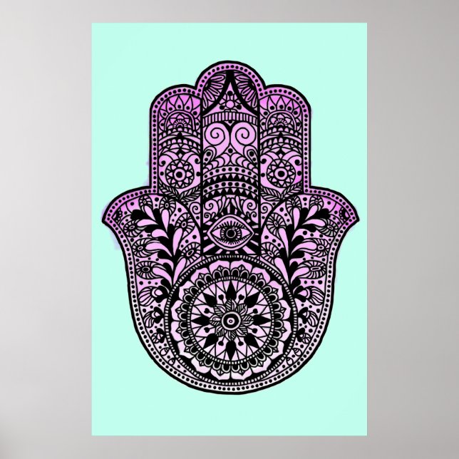 Hamsa Hand Poster (Vorne)