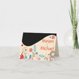 HAMSA HAND Wedding Danke Card