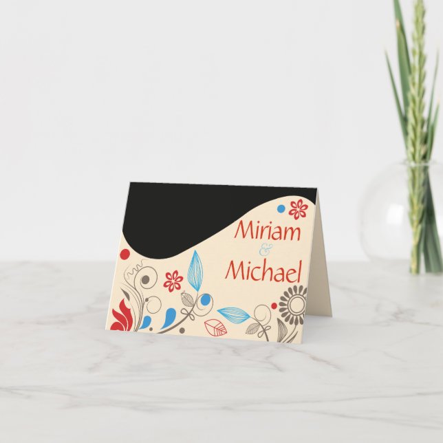 HAMSA HAND Wedding Danke Card (Vorderseite)