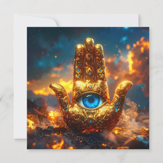 HAMSA HAND - ZEN-BUDDHISMUS KARTE (Vorderseite)