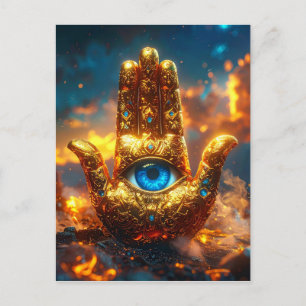 HAMSA-HAND - ZEN-BUDDHISMUS POSTKARTE