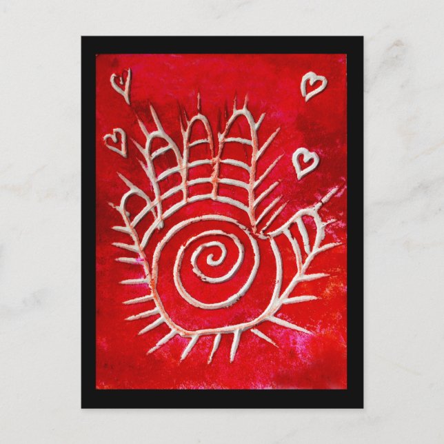 Hamsa / HeilHand / Hand des Fatimas Postkarte (Vorderseite)