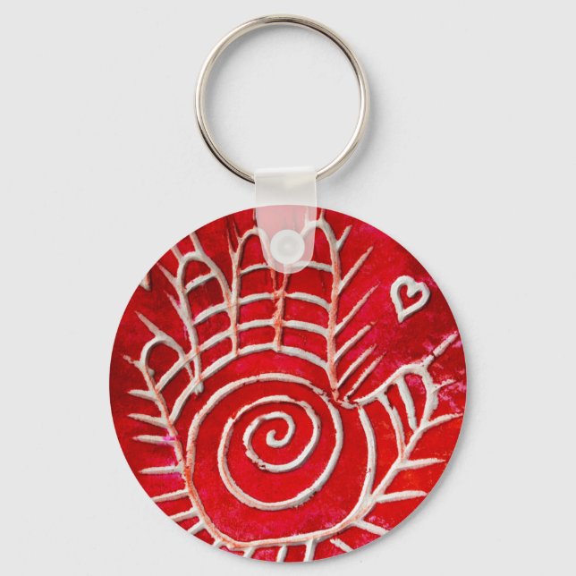 Hamsa / HeilHand / Hand des Fatimas Schlüsselanhänger (Vorderseite)