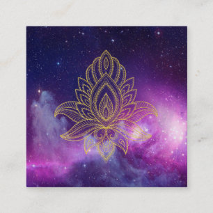 *~* Hamsa kosmische Galaxie-heiliger Nebelfleck Quadratische Visitenkarte