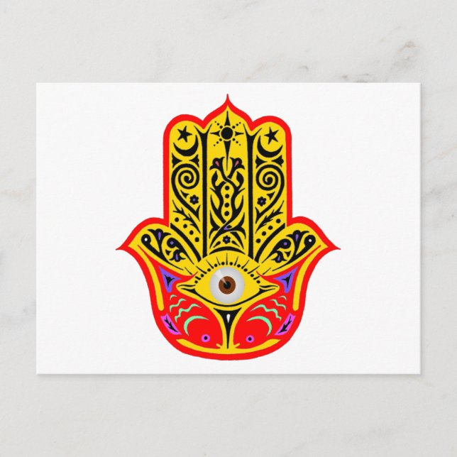 Hamsa - Magic Hamsa Postkarte (Vorderseite)
