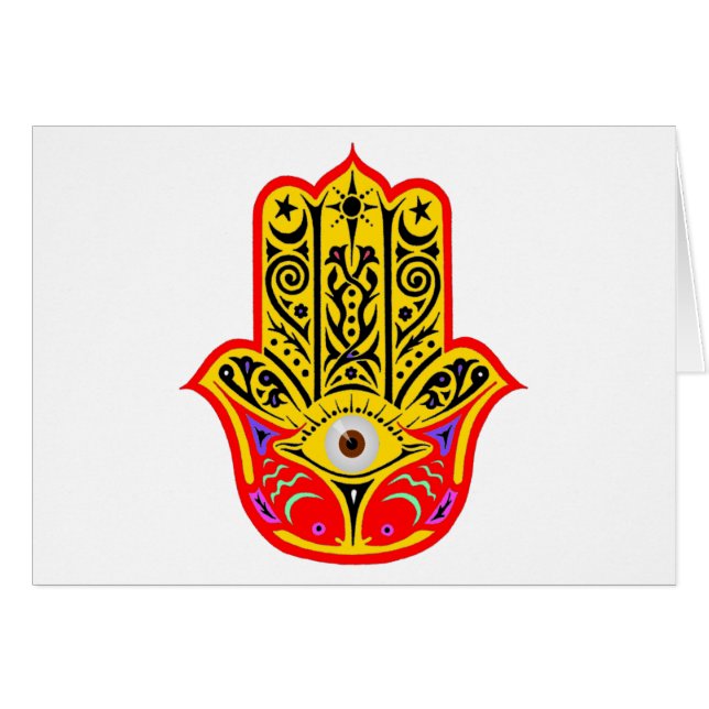 Hamsa - magisches Hamsa (Vorderseite (Horizontal))