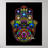 Hamsa Poster Black
