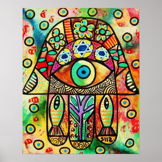 Hamsa Poster vom Toten Meer (Vorne)