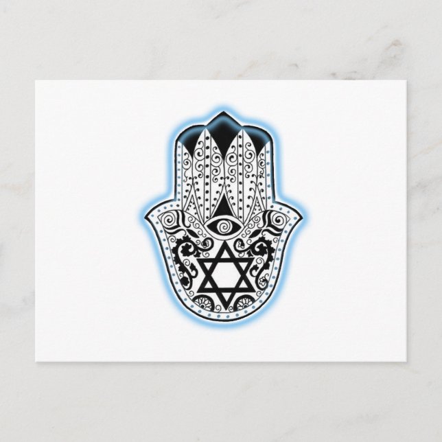Hamsa Postkarte (Vorderseite)