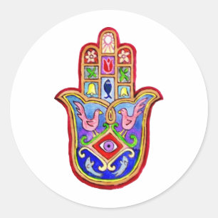 Hamsa Runder Aufkleber