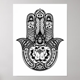 Hamsa-Symbol 2 Inspiriert Poster