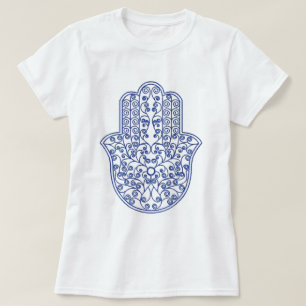 hamsa*tunis*morocco*henna*blau T-Shirt