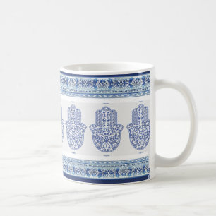 hamsa*tunis*morocco*henna*blue kaffeetasse