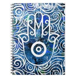 Hamsa-Wirbel Notizblock