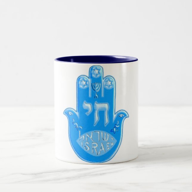 Hamsa Zweifarbige Tasse (Mittel)