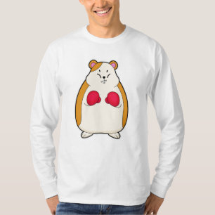 Hamster als Boxer mit Boxhandschuhen T-Shirt