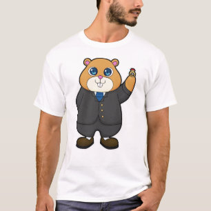 Hamster als Groom mit Ehering T-Shirt
