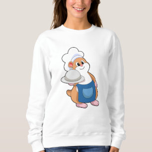 Hamster als Koch mit Platter Sweatshirt