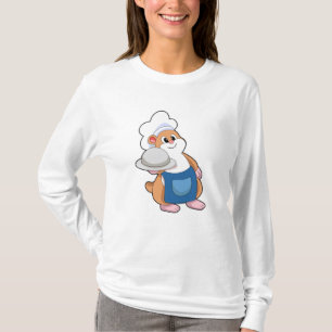 Hamster als Koch mit Platter T-Shirt