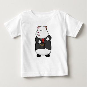 Hamster als Magier mit Zauberstab & Hut Baby T-shirt