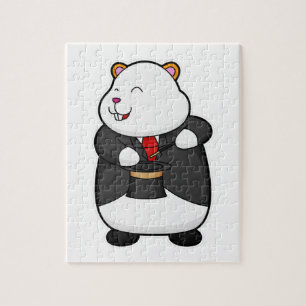 Hamster als Magier mit Zauberstab & Hut Puzzle