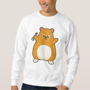 Hamster als Mechanik mit Schraubenschlüssel Sweatshirt