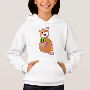 Hamster als Student mit Backpack.PNG Hoodie