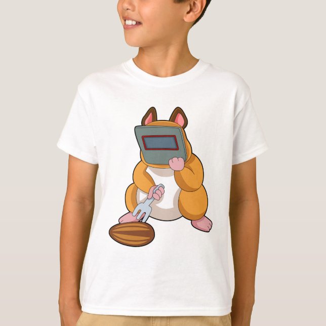 Hamster als Welder.PNG T-Shirt (Vorderseite)